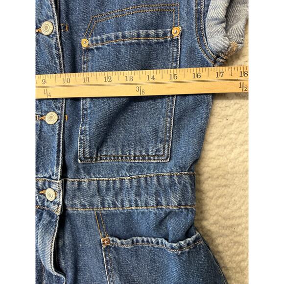 We The Free Womens Denim Shortalls Romper Size XS - Picture 7 of 9